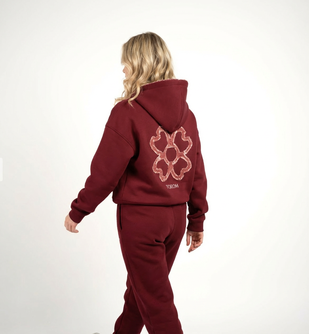 Cleanza - Burgundy Petal Zip