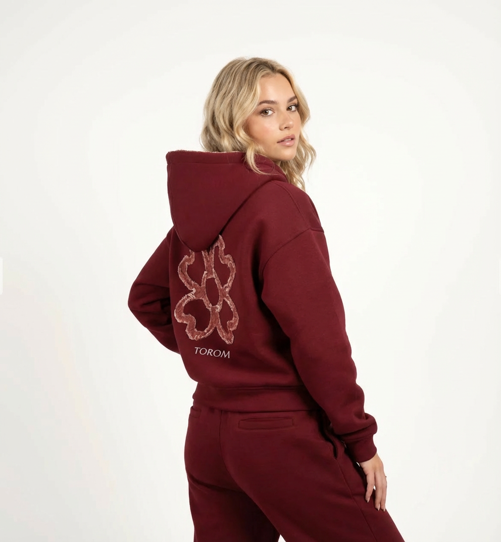 Cleanza - Burgundy Petal Zip