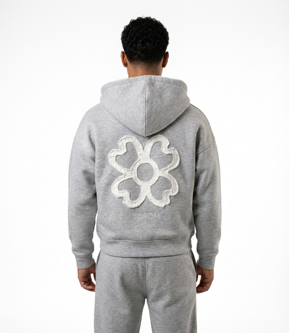 Cleanza - Grey Petal Zip